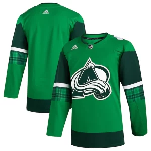 Unique Colorado Avalanche adidas 2023 St. Patrick's Day Primegreen Authentic Jersey   Kelly Green for an exciting hockey game