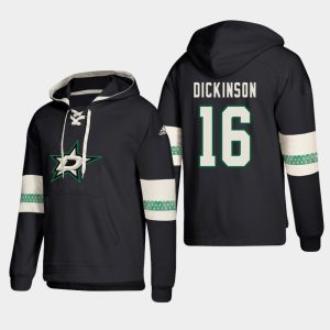 Unique Dallas Stars #16 Jason Dickinson Black adidas Lace Up Pullover Hoodie to add to your hockey memorabilia collection
