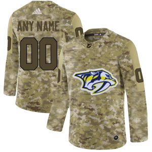 Unique Men's Adidas Predators Personalized Camo Authentic NHL Jersey for true hockey enthusiasts