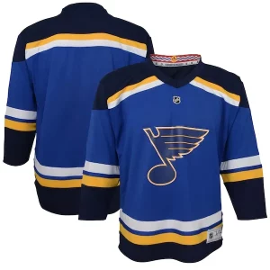 Unique St. Louis Blues Youth Home Replica Jersey   Blue for a memorable sports moment
