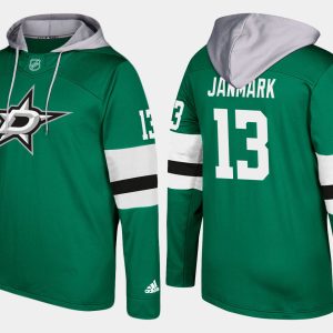 Unique Stars #13 Mattias Janmark Green Name And Number Hoodie to stand out at the stadium