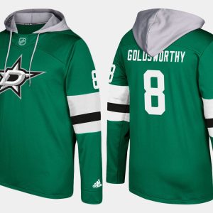 Unique Stars #8 Bill Goldsworthy Green Name And Number Hoodie to show your team love