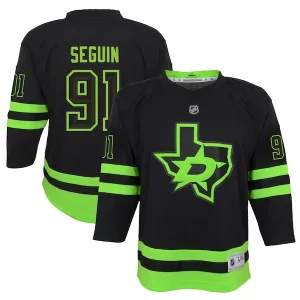 Unique Tyler Seguin Dallas Stars Youth 2020/21 Alternate Replica Player Jersey   Black for die   hard Blackhawks fans