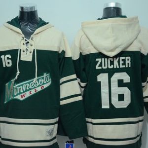 Fantastic Wild #16 Jason Zucker Green Sawyer Hooded Sweatshirt Stitched NHL Jersey to elevate your fan gear collection
