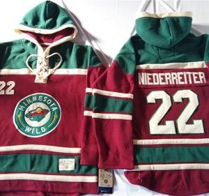 Chic Wild #22 Nino Niederreiter Red Sawyer Hooded Sweatshirt Stitched NHL Jersey to stand out at the stadium