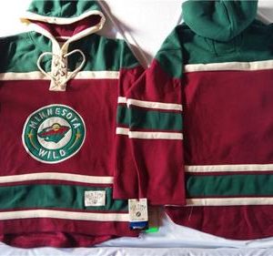 Premium Wild Blank Red Sawyer Hooded Sweatshirt Stitched NHL Jersey a must - have for collectors