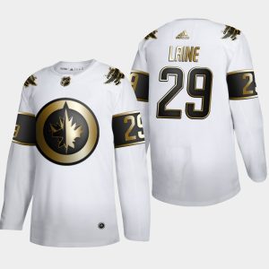 Fantastic Winnipeg Jets #29 Patrik Laine Men's Adidas White Golden Edition Limited Stitched NHL Jersey for die - hard fans